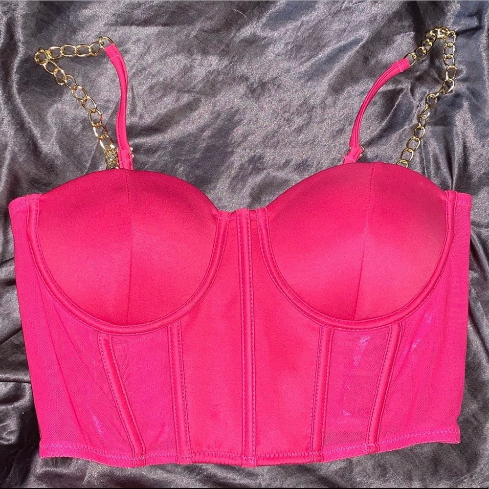 Pink crop top